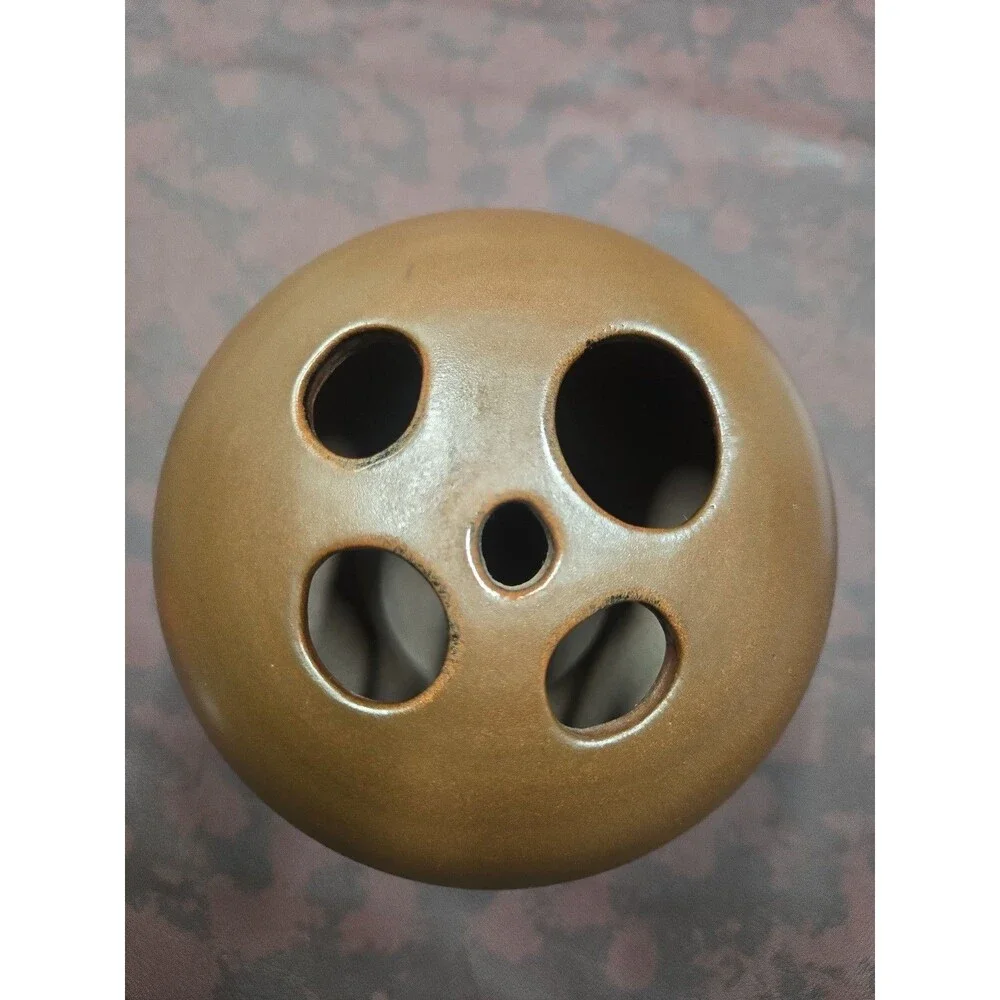 Vintage Robert Maxwell Stoneware Designs Mushroom Rock Style Weed Pot